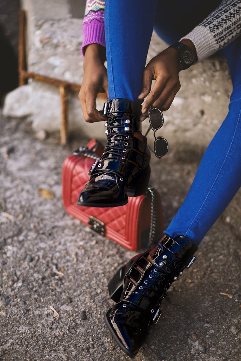 Photo of Black Patent Leather Boots